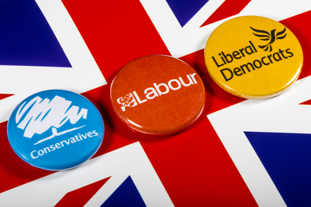 Conservatives, Labour and Liberal Democrats